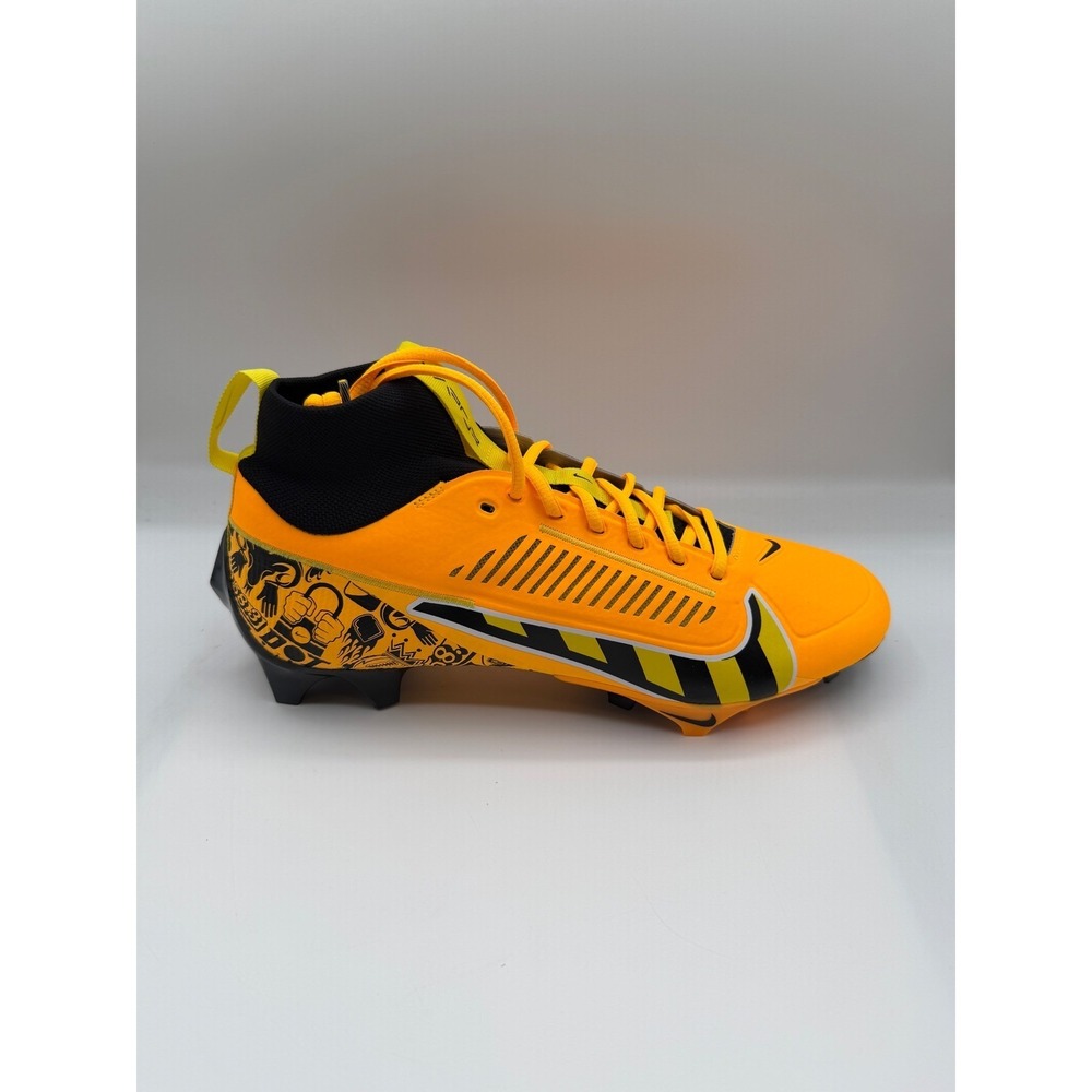 Nike Vapor Edge Pro2 Football Cleats,Mens 11,Orange/BlackGraphic,FQ4026-800,NWOB